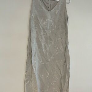Elegant Gray Sleeveless Dress Vintage Johnny Was